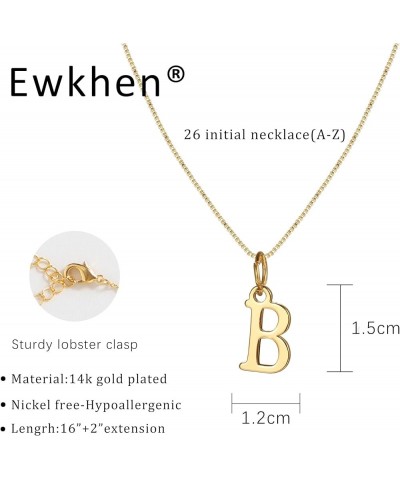 Gold Initial Necklaces for Women Dainty 14K Gold Plated Letter A-Z Pendent Choker Necklace Trendy Personalized Monogram Cute ...