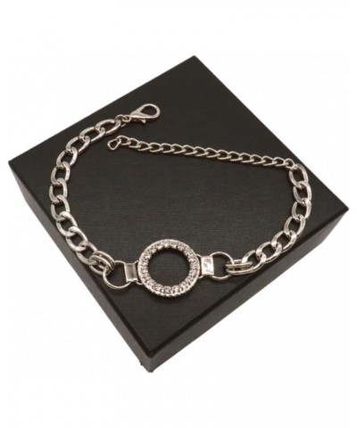 Women Western Boot Bracelet Silver Metal Chain Shoe Circle Bling Round Charm Anklet Jewelry $9.60 Anklets