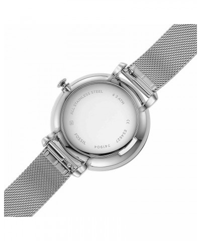 Jacqueline Women's Watch with Stainless Steel or Leather Band, Analog Watch Display Silver Mesh $50.84 Necklaces