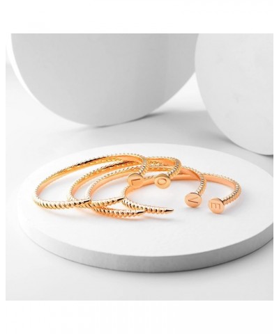 Gold Cuff Nail Bracelet for Women Bangle Bracelets Adjustable Open Wrap Letter Bracelet Love Friendship Gift T $11.59 Bracelets