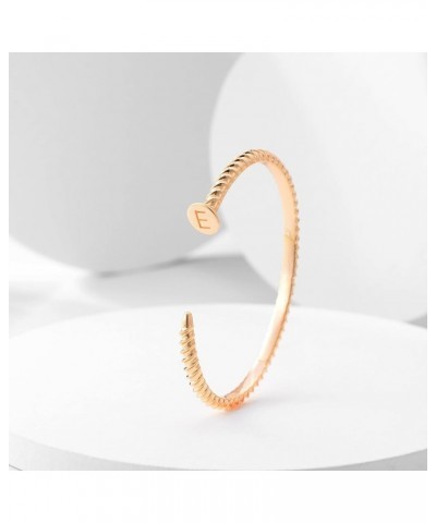 Gold Cuff Nail Bracelet for Women Bangle Bracelets Adjustable Open Wrap Letter Bracelet Love Friendship Gift T $11.59 Bracelets