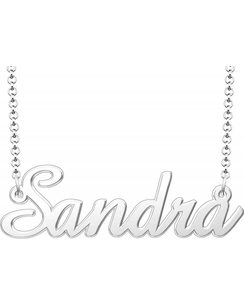 Name Necklace Personalized Gifts Customized Name Necklace Sandra Silver $15.65 Necklaces