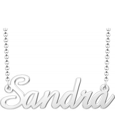 Name Necklace Personalized Gifts Customized Name Necklace Sandra Silver $15.65 Necklaces