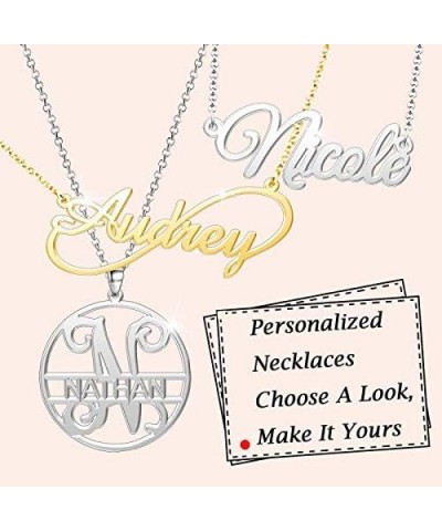 Name Necklace Personalized Gifts Customized Name Necklace Sandra Silver $15.65 Necklaces