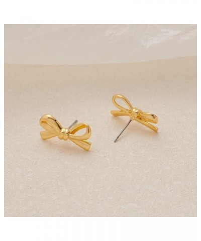 Ribbon Bow Stud Earrings Gold Stud Earrings for women jewelry Gift Style 4 $8.69 Earrings