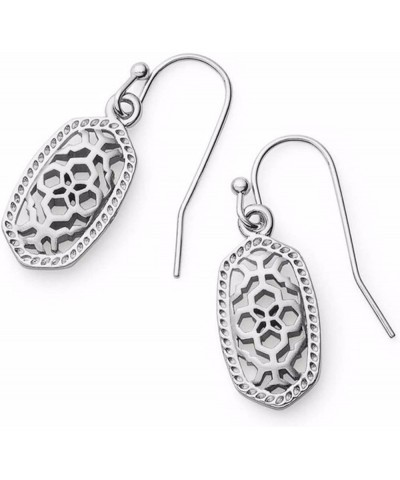 Lee Drop Earrings for Women RHODIUM - FILIGREE METAL $32.40 Earrings