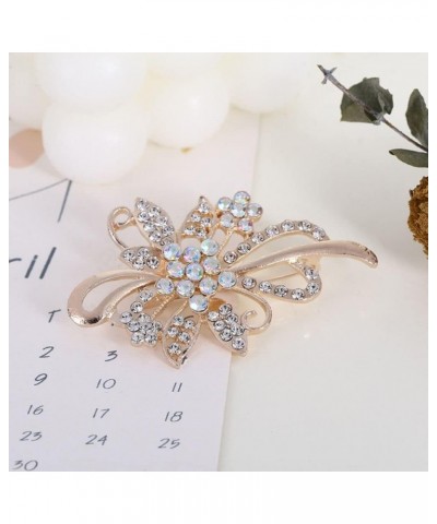 Exquisite Rhinestone Flower/Butterfly Brooches, Luxury Elegant Brooch Pins Sparkling Banquet Jewelry Gifts for Women, Girls, ...