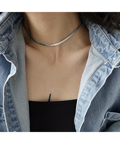 Stainless Steel 1mm-4mm Round Snake Chain Necklace for Women Girl Silver-2mm-20 Inches-1pack $7.83 Necklaces