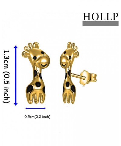 Giraffe Earrings Animal Jewelry Giraffe Lovers Gift for Mom Girlfriend Women Teen Girls Giraffe Earrings-RG $8.47 Earrings