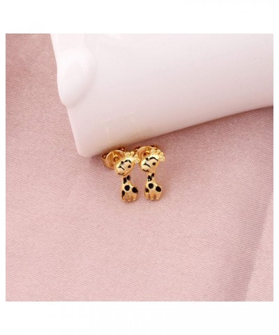 Giraffe Earrings Animal Jewelry Giraffe Lovers Gift for Mom Girlfriend Women Teen Girls Giraffe Earrings-RG $8.47 Earrings