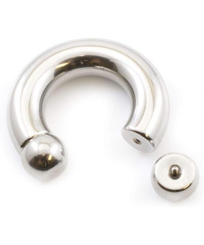 Horseshoe Prince Albert Ring Internally Threaded surgical Steel 0g 00g 00 Gauge 15mm $9.13 Body Jewelry