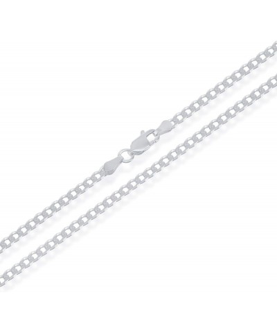 Chain Necklace 3MM Sterling Silver .925 Curb Link For Men And Women, Made In Italy 18.0 Inches Silver $18.97 Necklaces