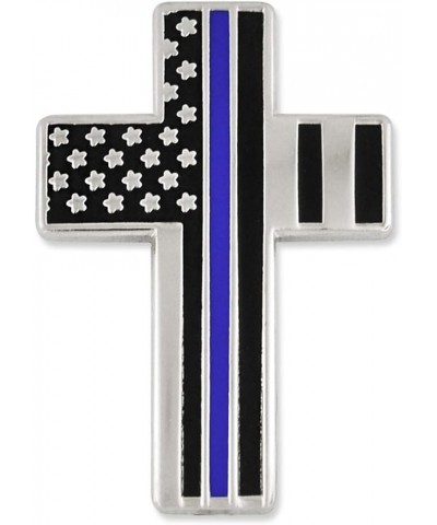 Thin Blue Line Lapel Pin 10 Pack American Flag Cross $30.47 Others