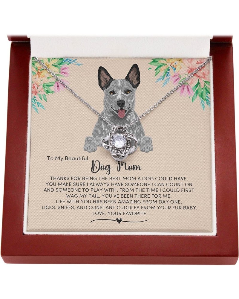 Blue Heeler Dog Mom Necklace Message Card, Fur Mum Jewelry Message, Necklace Present for Dog Lover, Australian Cattle Dog Mam...