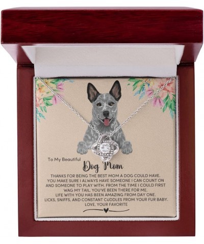 Blue Heeler Dog Mom Necklace Message Card, Fur Mum Jewelry Message, Necklace Present for Dog Lover, Australian Cattle Dog Mam...