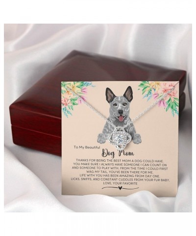 Blue Heeler Dog Mom Necklace Message Card, Fur Mum Jewelry Message, Necklace Present for Dog Lover, Australian Cattle Dog Mam...