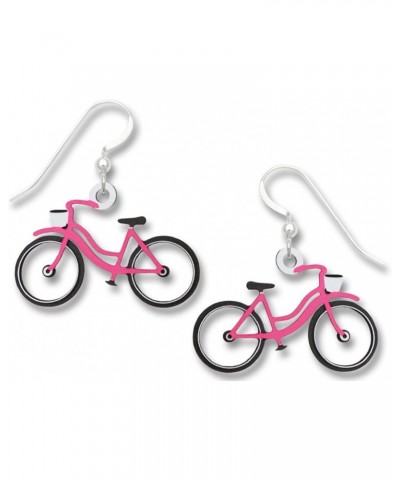 Vintage Style Pink Bicycle Earrings 1891 $9.67 Earrings