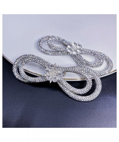 Glass Rhinestone Jewelry Bow Rhinestone Brooch Accessories DIY Wedding Dress Banquet Suit Jacket Shiny Rhinestone Jewelry Dou...