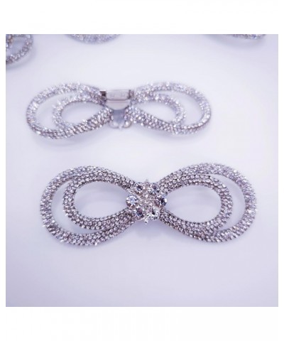 Glass Rhinestone Jewelry Bow Rhinestone Brooch Accessories DIY Wedding Dress Banquet Suit Jacket Shiny Rhinestone Jewelry Dou...