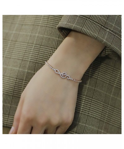 Rose Gold Plated Bracelet for Women Girls Musical Note Bracelets Music Lover Jewelry Gift $9.53 Bracelets