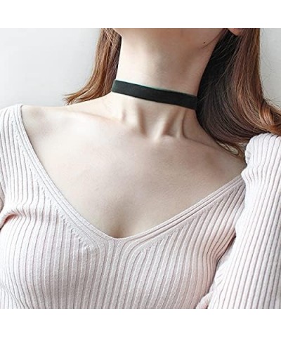 1.6cm Width 20pcs/lot 13 inches Length Short Black Velvet Chokers Necklace for Girls Women's Vintage Choker with Extension Ch...