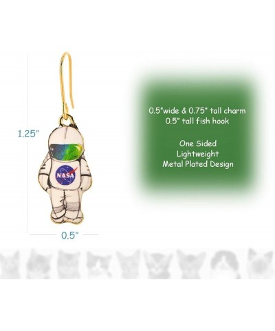 Spinningdiasy Across Universe Astronaut Earrings | For Aspiring Science Nerds White $7.94 Earrings