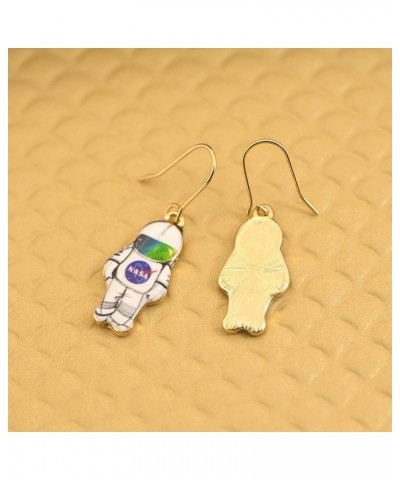 Spinningdiasy Across Universe Astronaut Earrings | For Aspiring Science Nerds White $7.94 Earrings