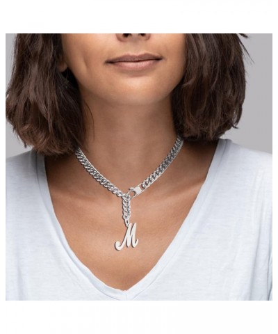 Choker With Tail Necklace For Women Girls Cuban Link Chain Stainless Steel Funny Sexy Punk Rock Jewelry Her Gift 20inch G-To ...