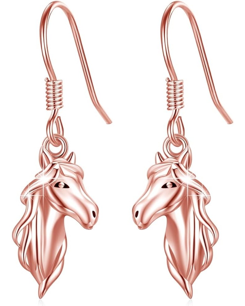 Horse Earrings for Women 925 Sterling Silver Animal Horse Earrings Hypoallergenic Cute Horse Jewelry Gifts for Women Girls Ho...