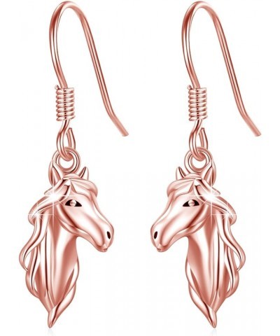 Horse Earrings for Women 925 Sterling Silver Animal Horse Earrings Hypoallergenic Cute Horse Jewelry Gifts for Women Girls Ho...