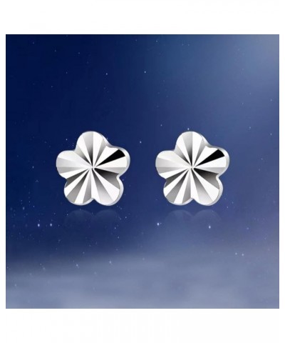 S999 Sterling Silver Bow Stud Earrings for Women Girls Pearl Heart Bowknot Leaf Clover Earrings Drops Four Leaf Clover S $9.5...