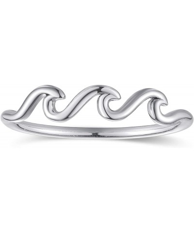 Sunshine and Waves Shape Rings 925 Sterling Silver Statement Rings Stackable Ring for Women Girls Sunshine and Waves Model Ri...