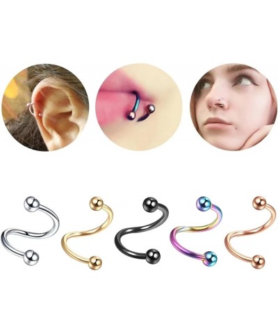 Lip Rings for Women Lip Piercing Jewelry 16G Nose Rings Hoops Nose Ring Surgical Steel Nose Piercing jewelry for Women Men No...