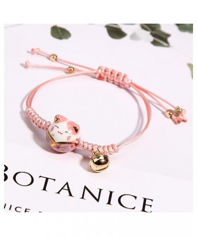 3 color ceramic beads lucky cat lucky cat bracelet adjustable suitable for Valentine's Day, Thanksgiving Day, Mother's Day fo...