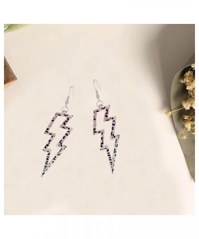 Multicolor Acrylic Exaggerated Light Weight Party Women Lightning Bolt Dangle Earrings Accessories Jewelry Neon Accessories 8...