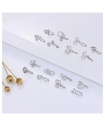 16Pcs Fake Nose Rings African Nose Cuff Non Pierced Faux Nose Rings for Women Clip on Nose Ring Faux Septum Nose Rings Non Pi...