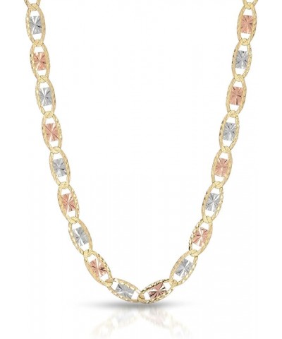 14 Karat Three Tone, Yellow Gold, White Gold and Rose Gold Necklace (Length: 18"-24" 3.5 MM) 22.0 Inches $287.55 Necklaces