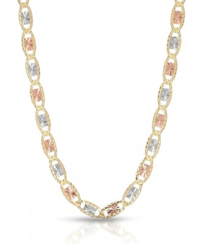 14 Karat Three Tone, Yellow Gold, White Gold and Rose Gold Necklace (Length: 18"-24" 3.5 MM) 22.0 Inches $287.55 Necklaces