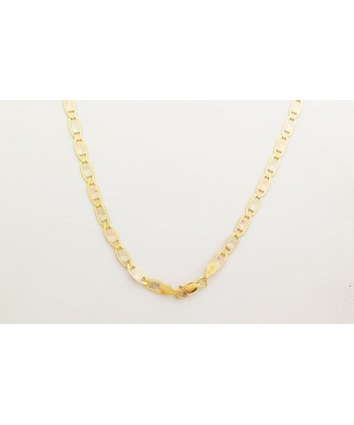 14 Karat Three Tone, Yellow Gold, White Gold and Rose Gold Necklace (Length: 18"-24" 3.5 MM) 22.0 Inches $287.55 Necklaces