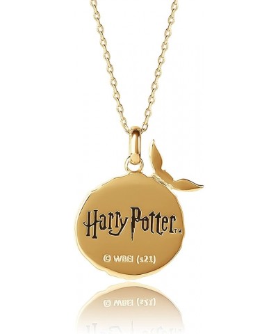 Wizarding World Golden Snitch Initial Pendant Necklace, Flash Plated, 18", Choose Letter Yellow Y $22.55 Necklaces