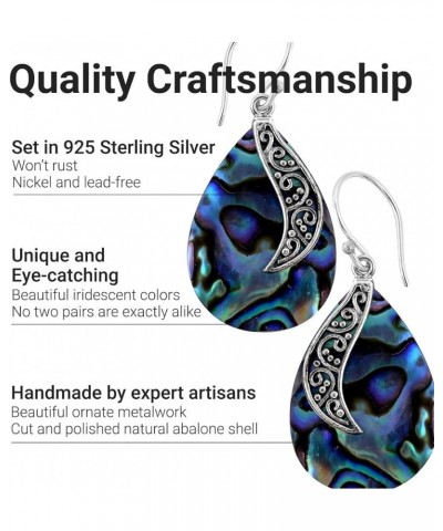 Shop LC Abalone Shell 925 Sterling Silver Earrings Jewelry Gifts for Women Birthday Gifts S05 - 1 Sided Abalone $17.04 Earrings