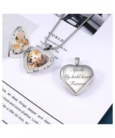 Heart Locket Necklace That Holds Pictures Customized Photo Necklaces Personalized Lockets with Picture inside, Sunflower/Rose...