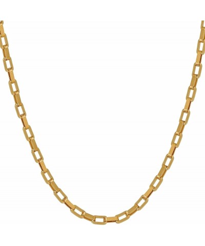 Paperclip Chain Necklace Necklace for Men and Women 24k Real Gold Plated Necklace 3mm 22 inches $28.68 Necklaces