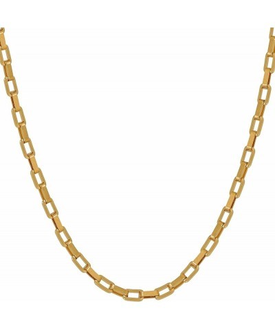 Paperclip Chain Necklace Necklace for Men and Women 24k Real Gold Plated Necklace 3mm 22 inches $28.68 Necklaces