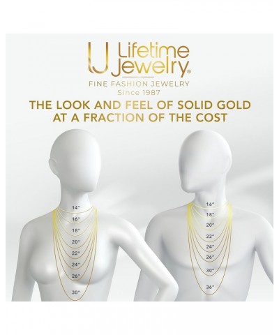 Paperclip Chain Necklace Necklace for Men and Women 24k Real Gold Plated Necklace 3mm 22 inches $28.68 Necklaces