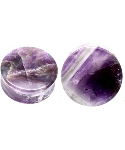 SoScene Purple Amethyst Organic Stone Ear Plugs Gauges 22mm 7/8 inch $9.89 Others