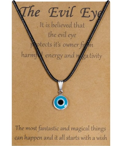 Evil Eye Necklace Sun Pendant Turkish Blue Eye Protection Lucky Necklaces Jewelry Gifts for Men Women (Sun) - Silver 07-Light...