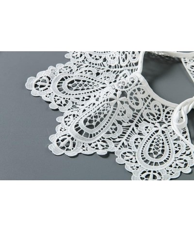 White Fake Collar Detachable Collar Faux Collar Little Shawl Top False Collar for Women Girls F-white $8.79 Necklaces