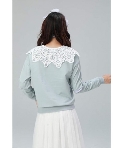 White Fake Collar Detachable Collar Faux Collar Little Shawl Top False Collar for Women Girls F-white $8.79 Necklaces