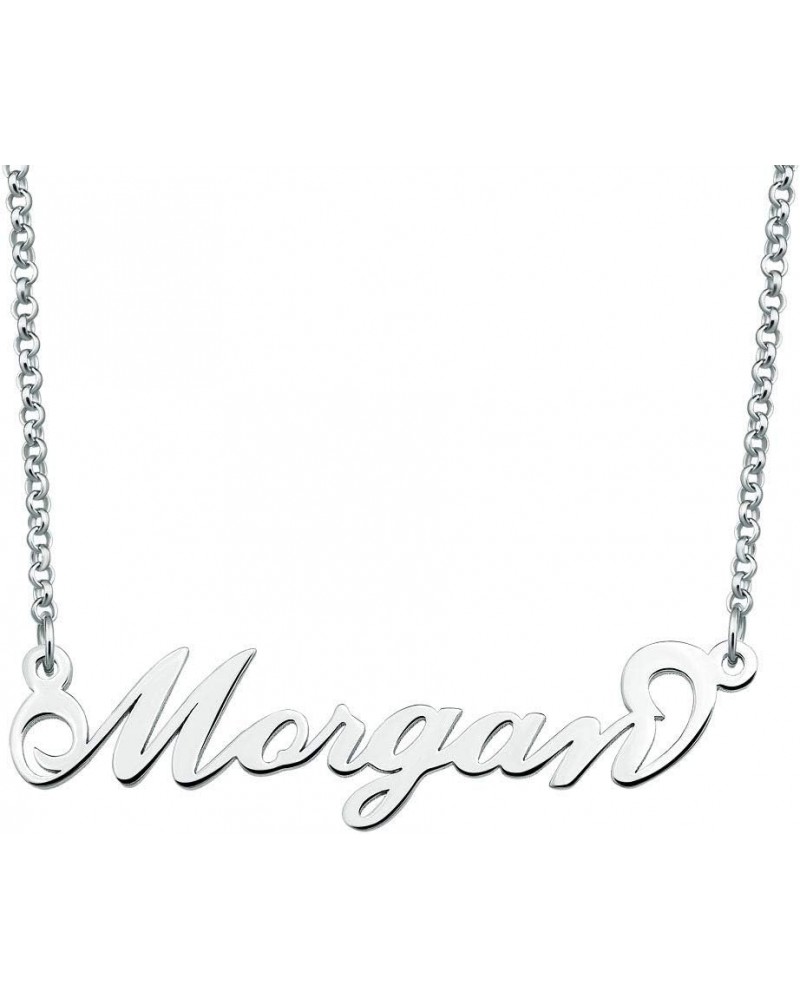 Personalized Name Necklace Sterling Silver Pendant Customized Custom Morgan (316 Stainless Steel) $10.99 Necklaces